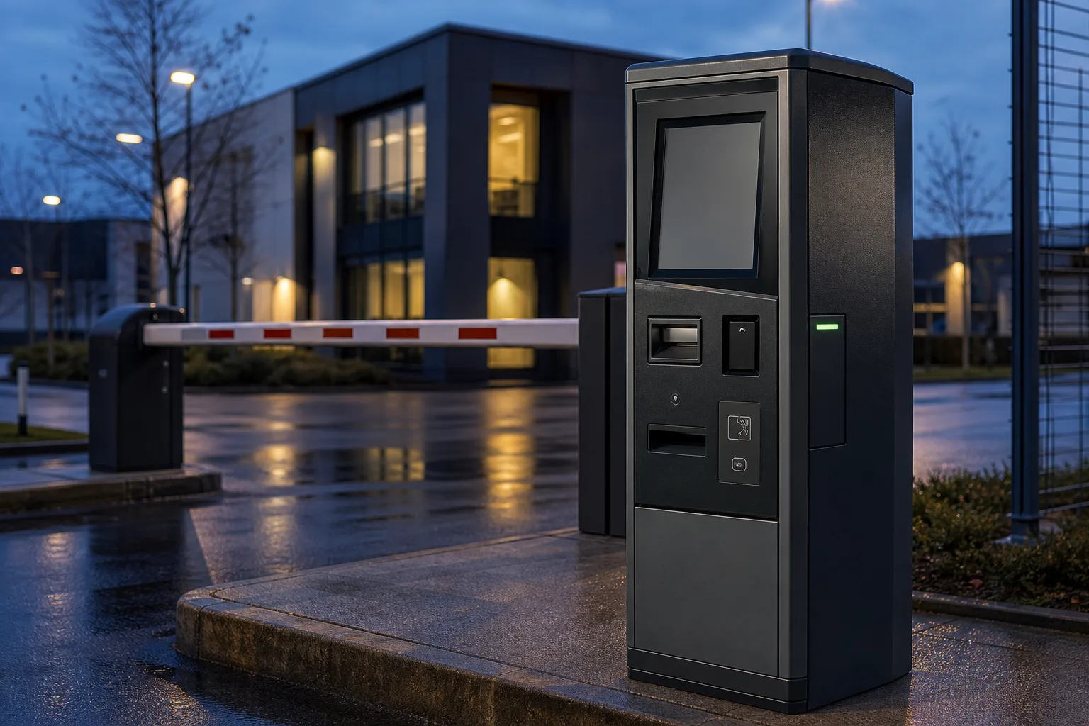 Parkautomat · Ausfahrt · Schranke